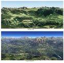 FSC Dolomiti 3D X-Plane scenery comparison 5